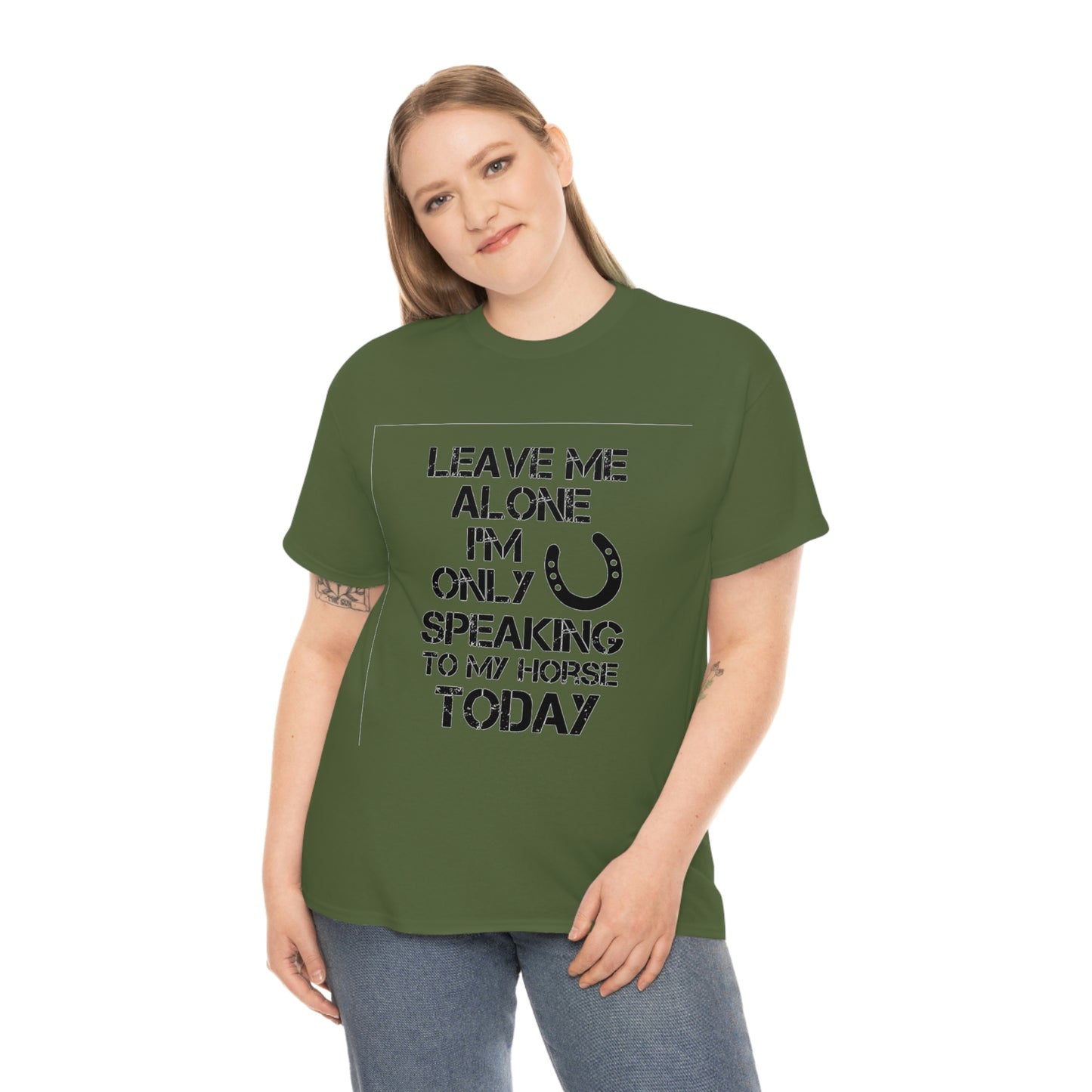 Leave Me Alone - Adult Tee (Front Logo)
