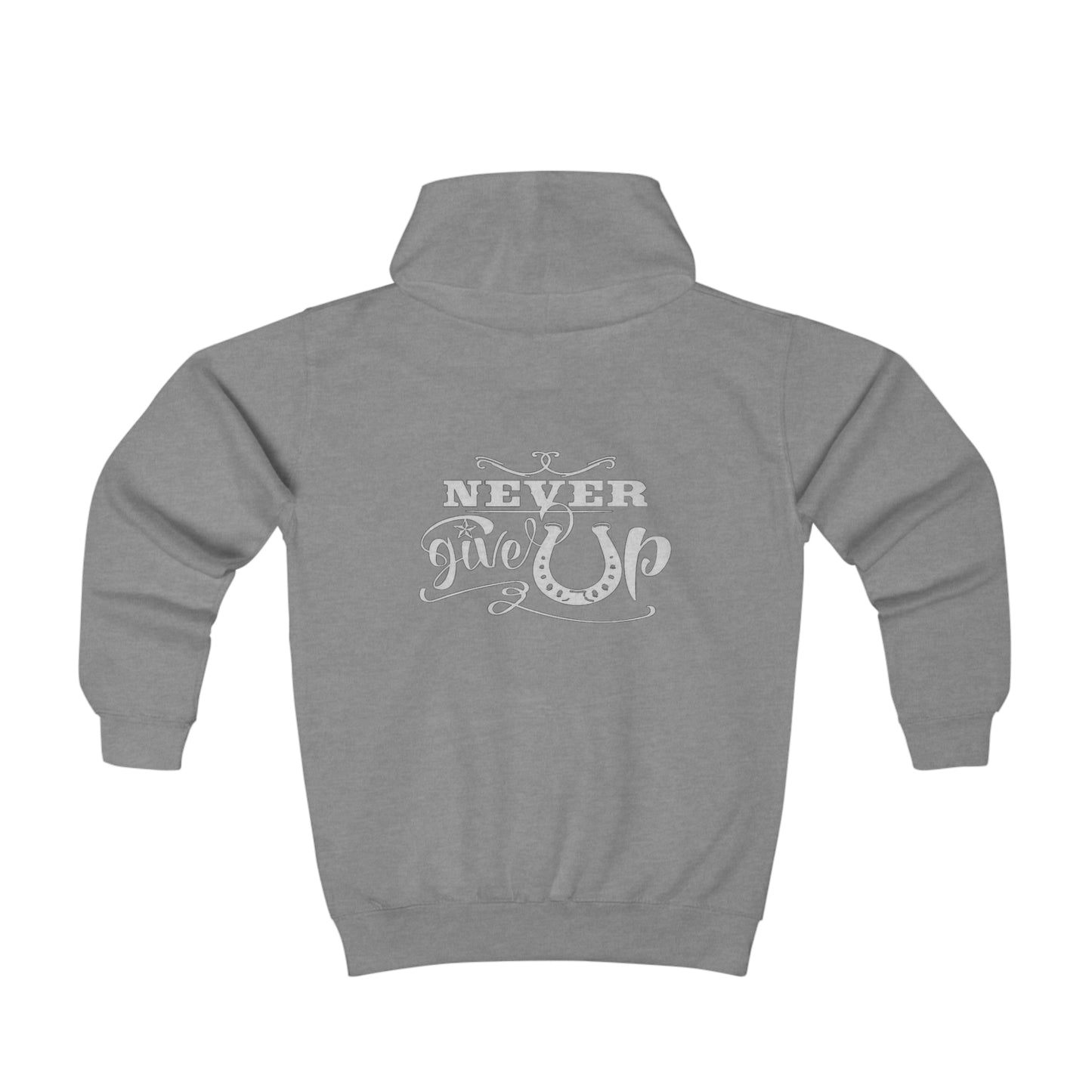 Never Give Up - Youth Hoodie