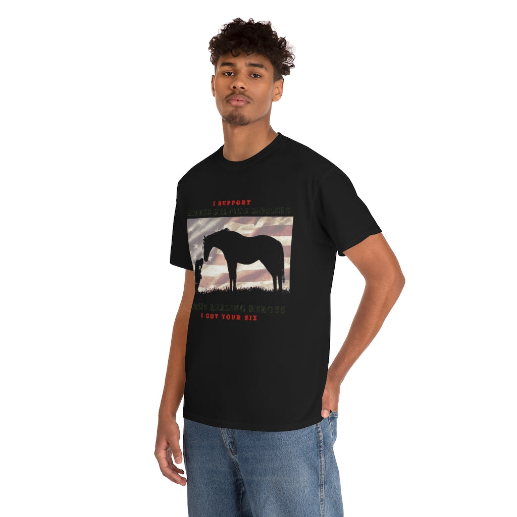 6H - Adult Tee (Front Logo) - Black Lettering