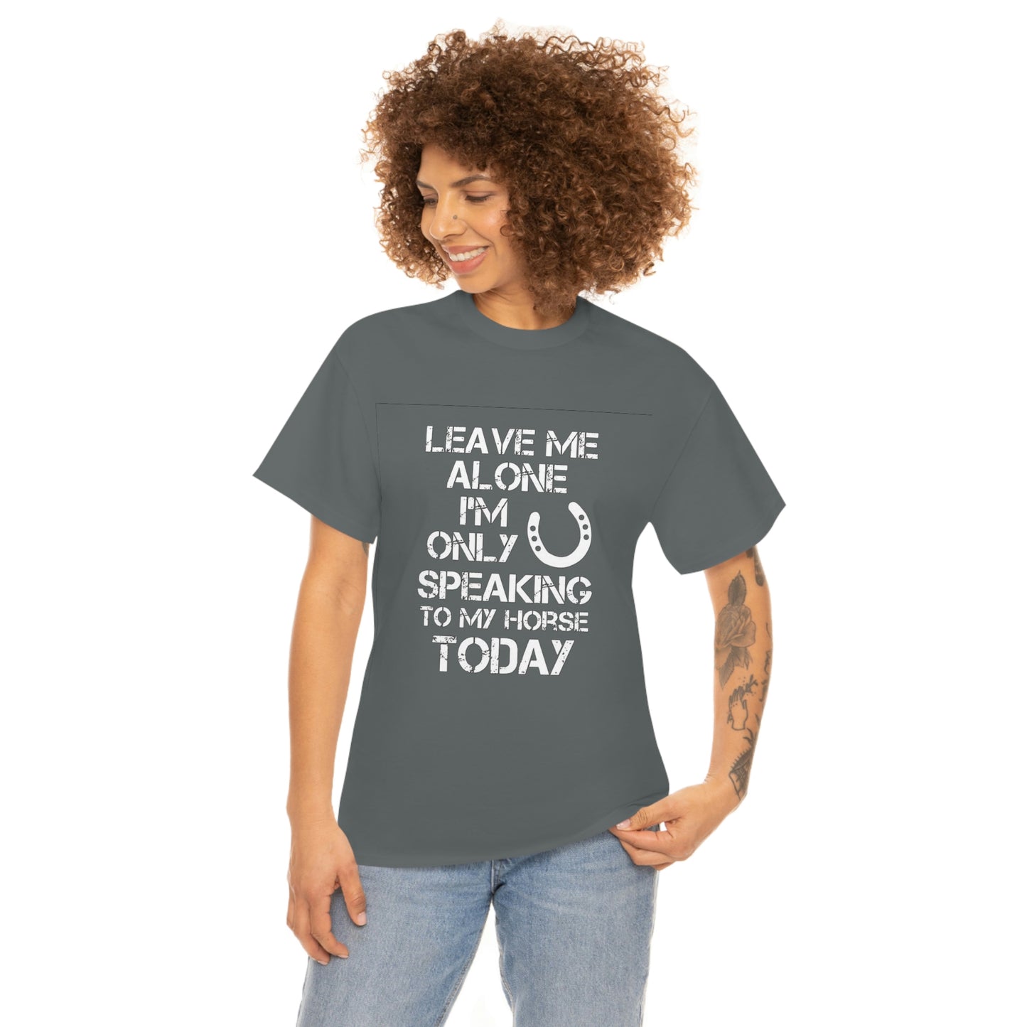Leave Me Alone - Adult Tee (Front Logo)