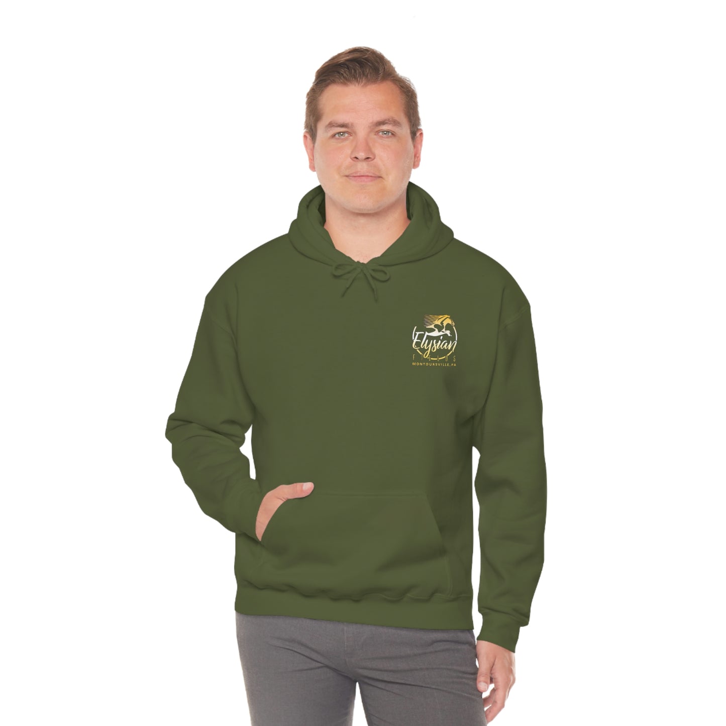 Elysian Fields - Adult Unisex Heavy Blend™ Hooded Sweatshirt - Color Logo