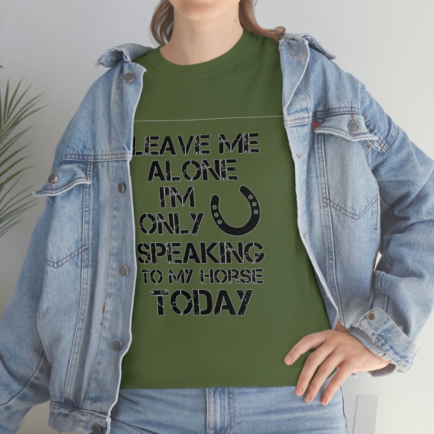 Leave Me Alone - Adult Tee (Front Logo)