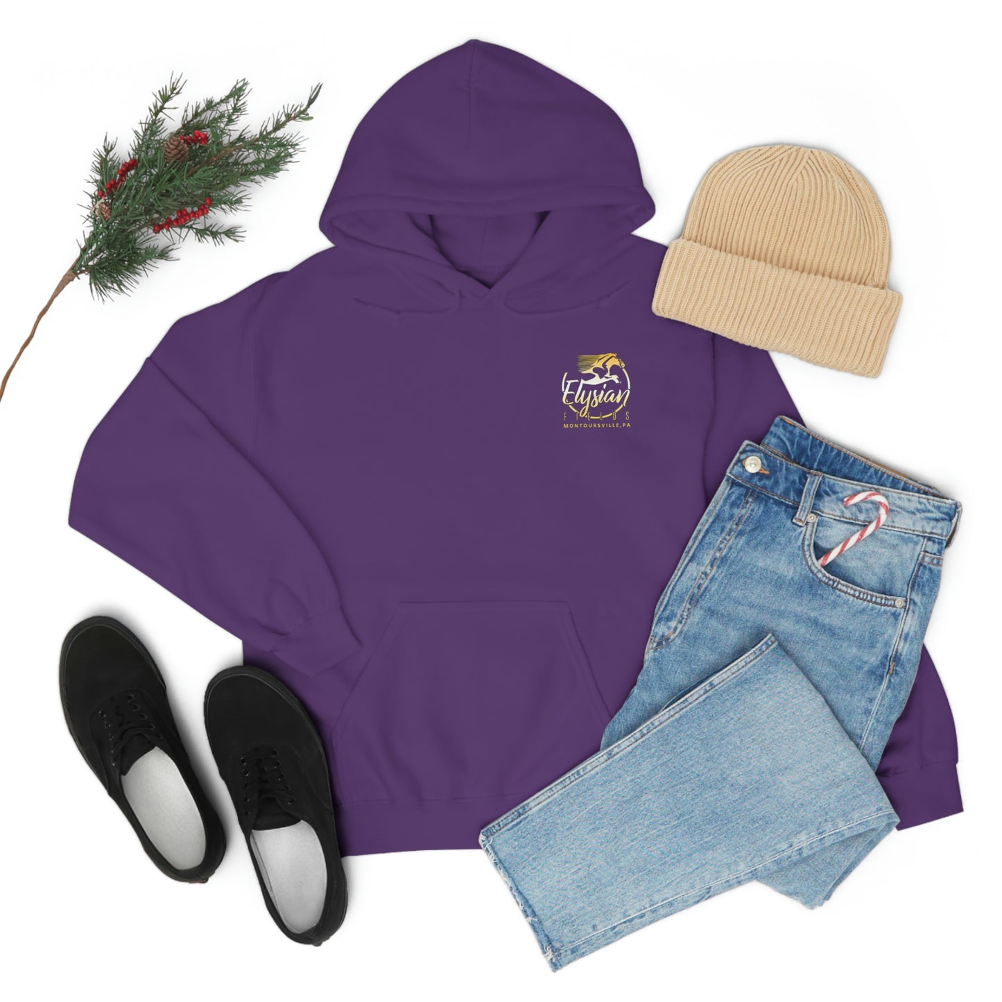 Elysian Fields - Adult Unisex Heavy Blend™ Hooded Sweatshirt - Color Logo