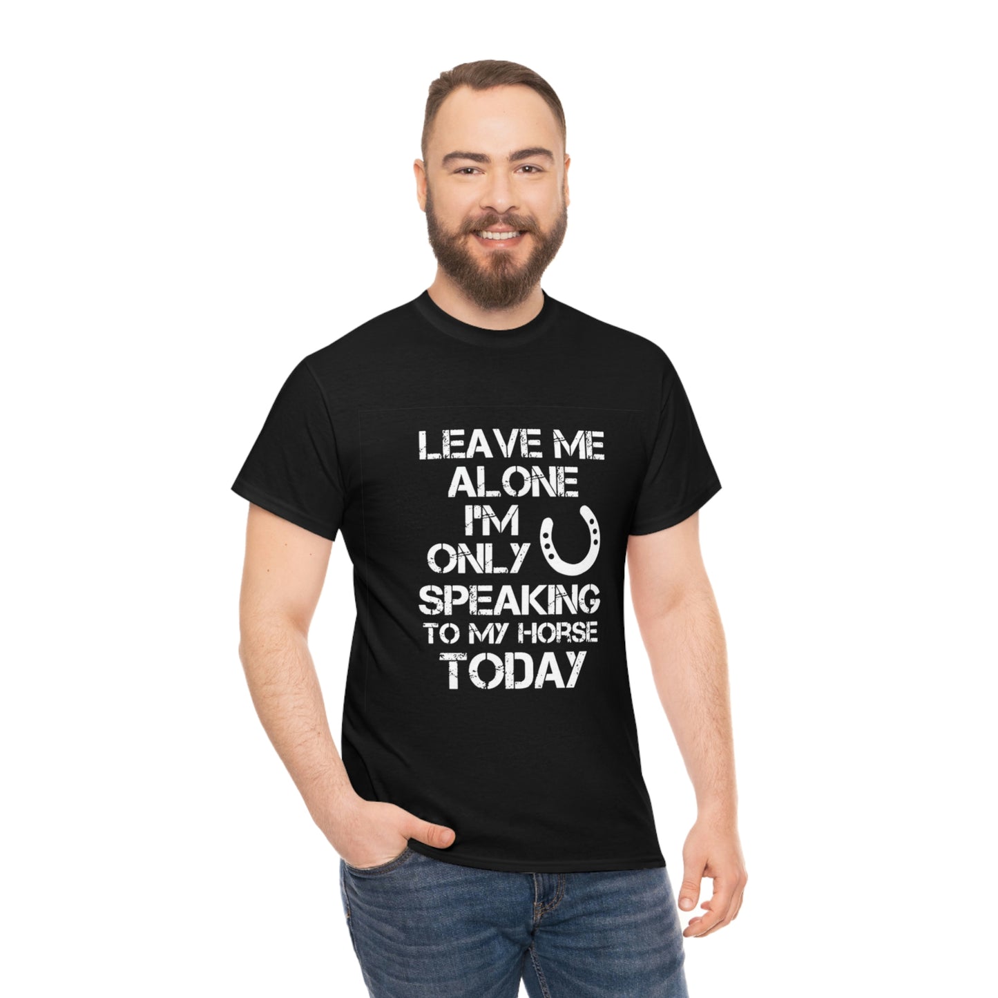 Leave Me Alone - Adult Tee (Front Logo)