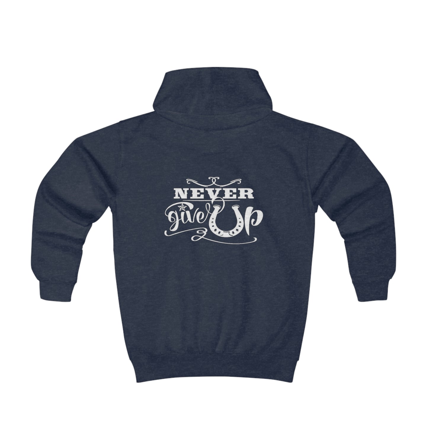 Never Give Up - Youth Hoodie
