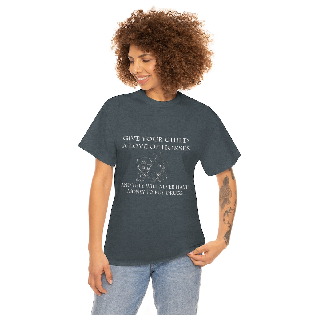 Say NO to Drugs - Adult Tee (Front Logo) - White Print