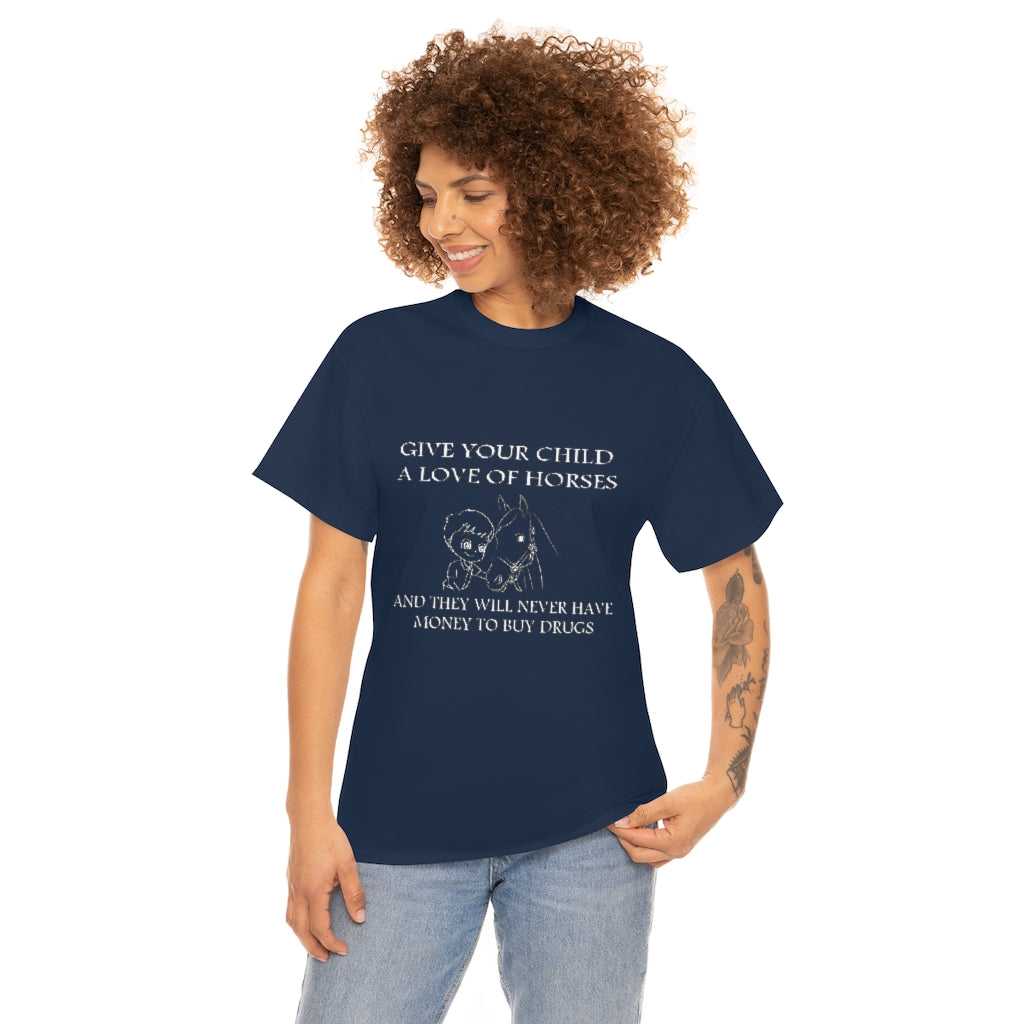 Say NO to Drugs - Adult Tee (Front Logo) - White Print