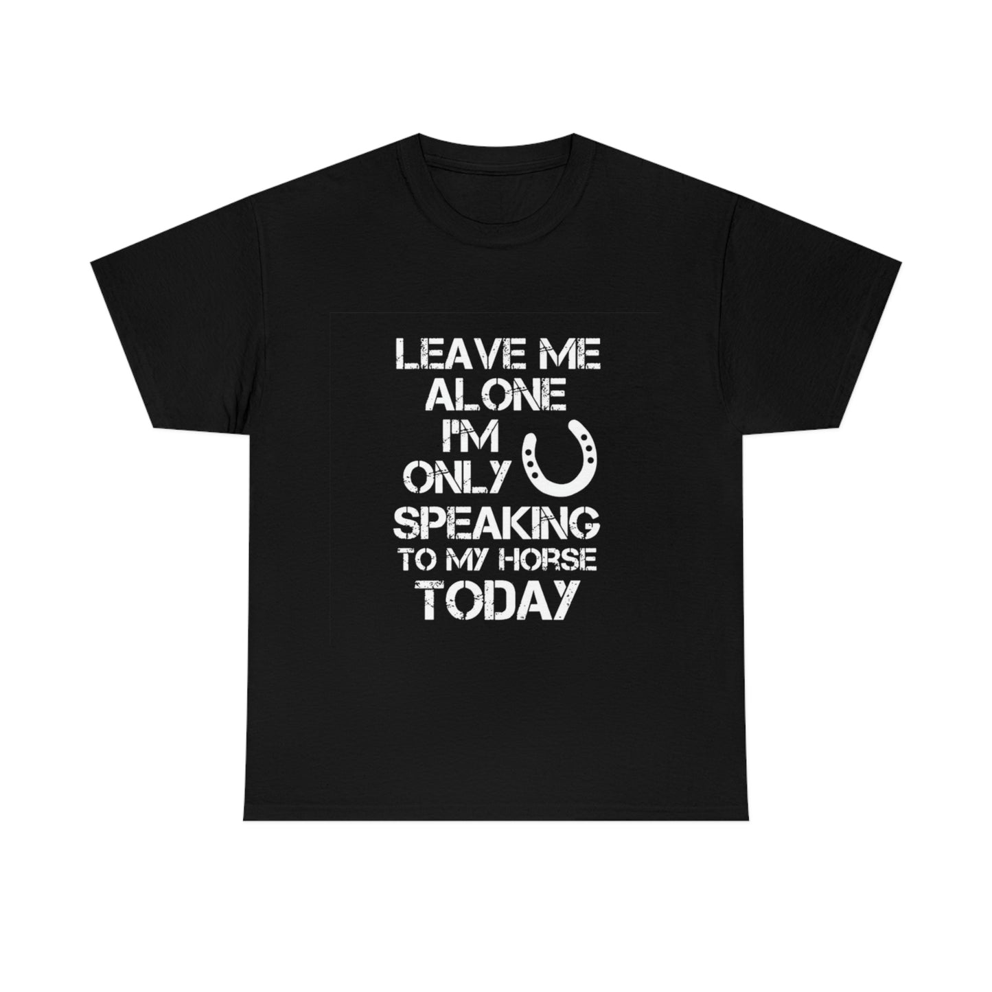 Leave Me Alone - Adult Tee (Front Logo)