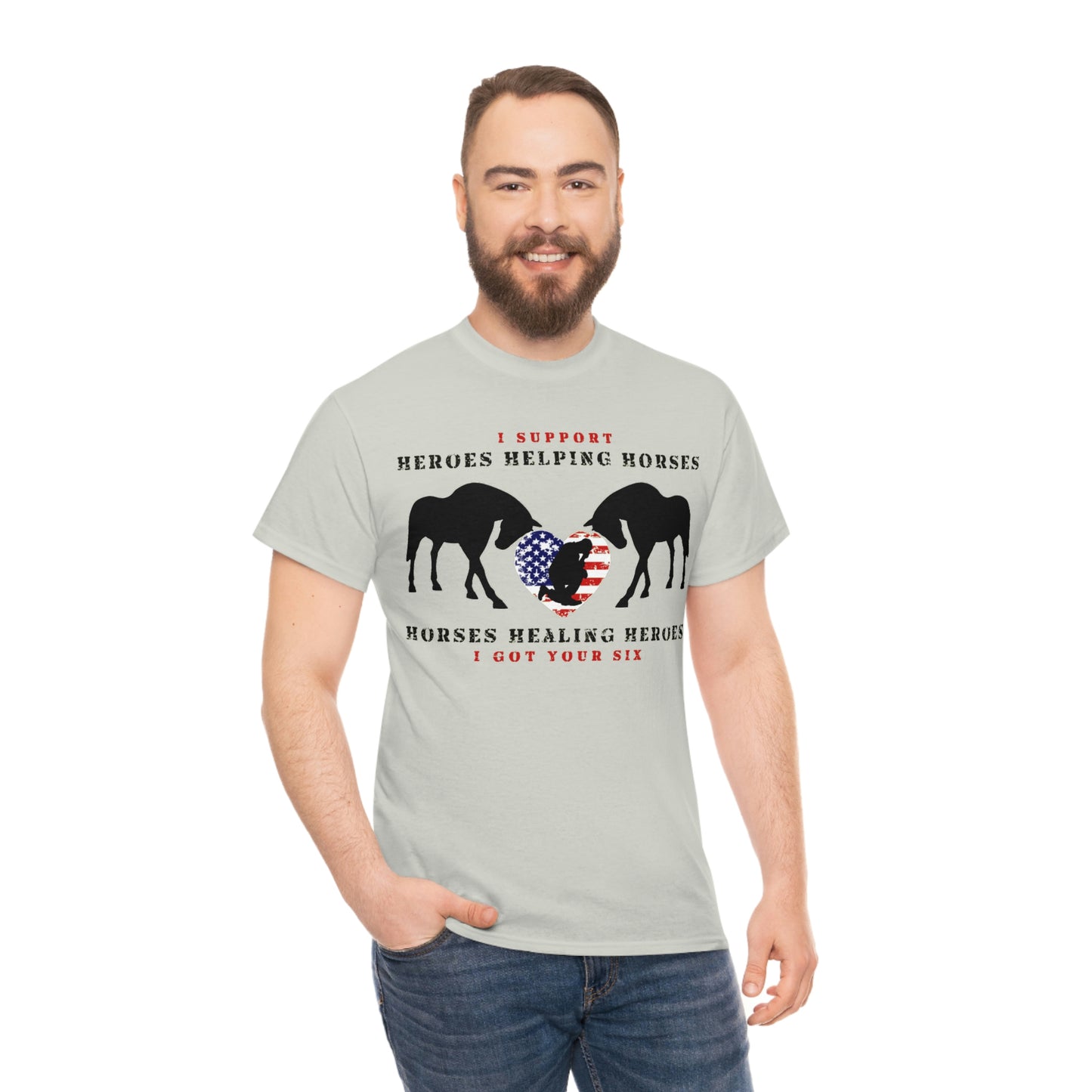 6H - Heart - Adult Tee (Front Logo)