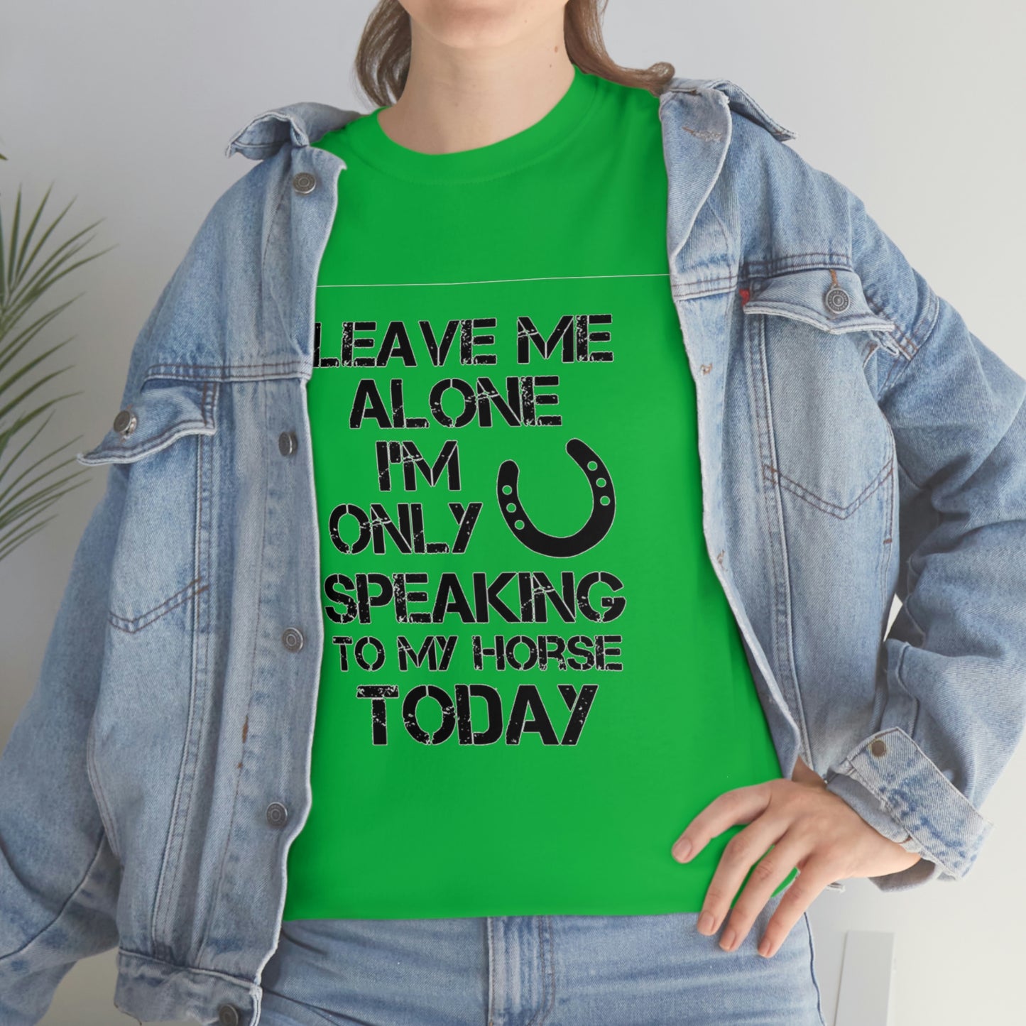 Leave Me Alone - Adult Tee (Front Logo)