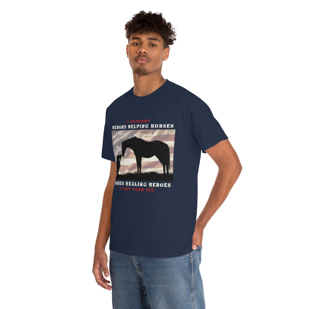 6H - Adult Tee (Front Logo) - White Lettering