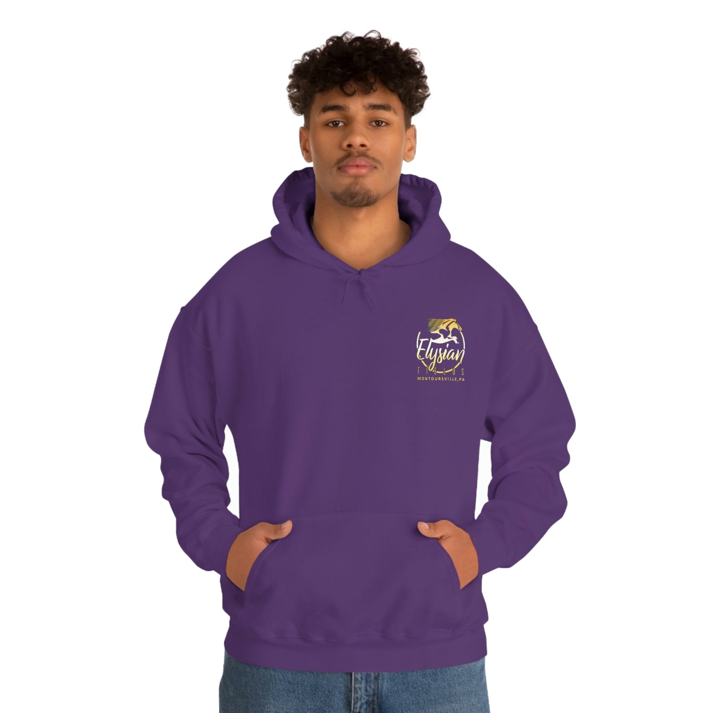 Elysian Fields - Adult Unisex Heavy Blend™ Hooded Sweatshirt - Color Logo