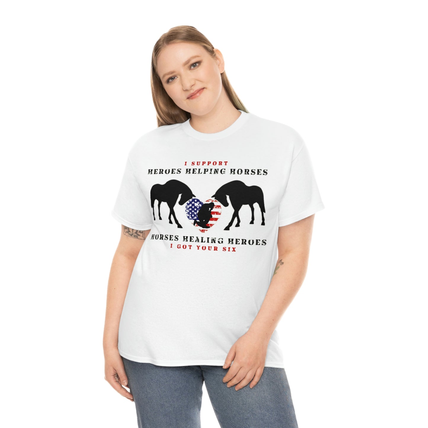 6H - Heart - Adult Tee (Front Logo)