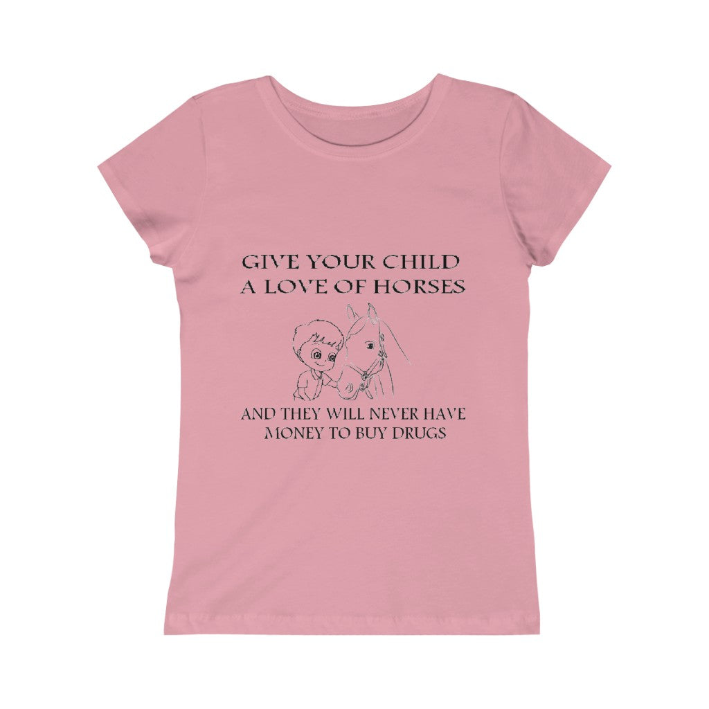 Say NO to Drugs - Girls Princess Tee - Black Print