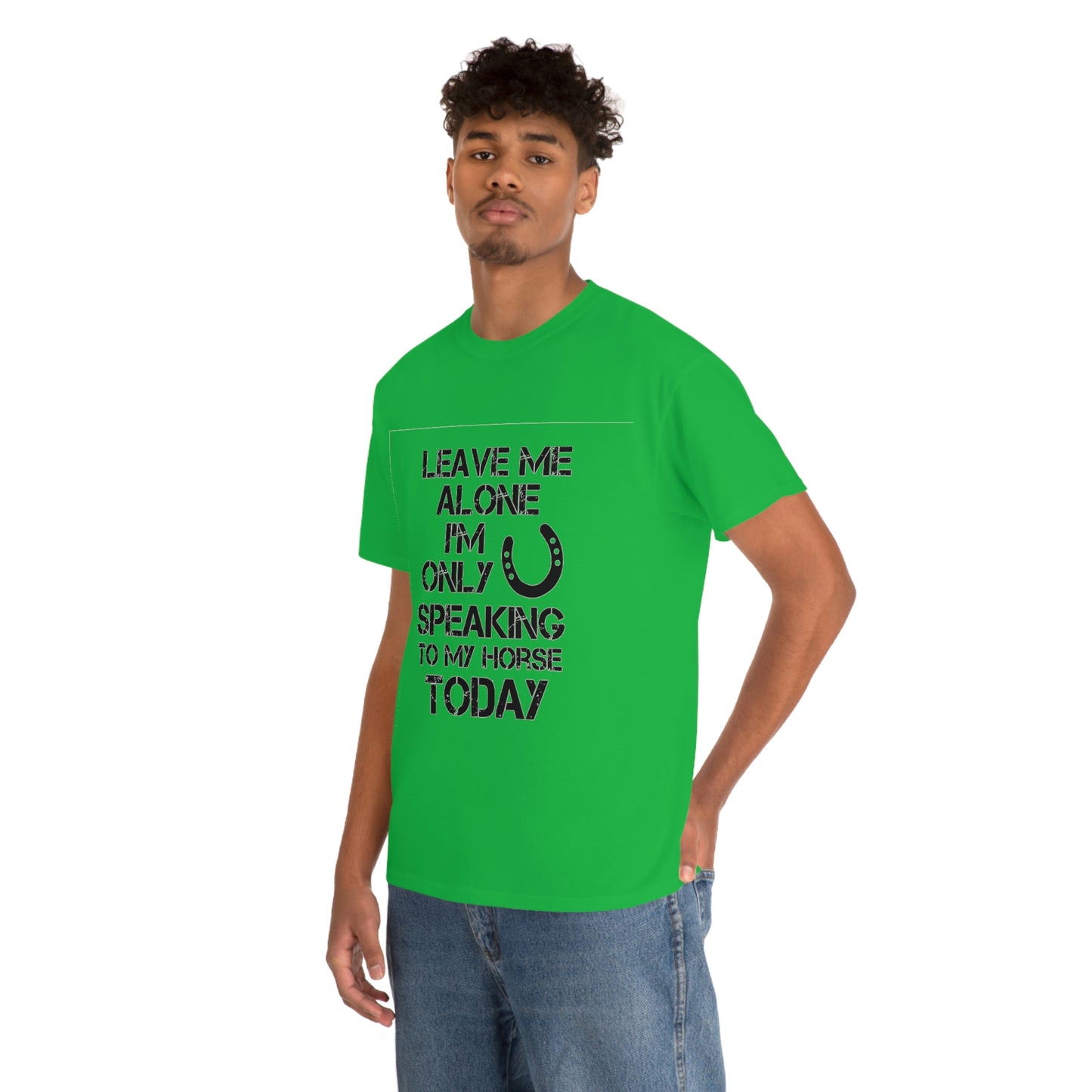 Leave Me Alone - Adult Tee (Front Logo)