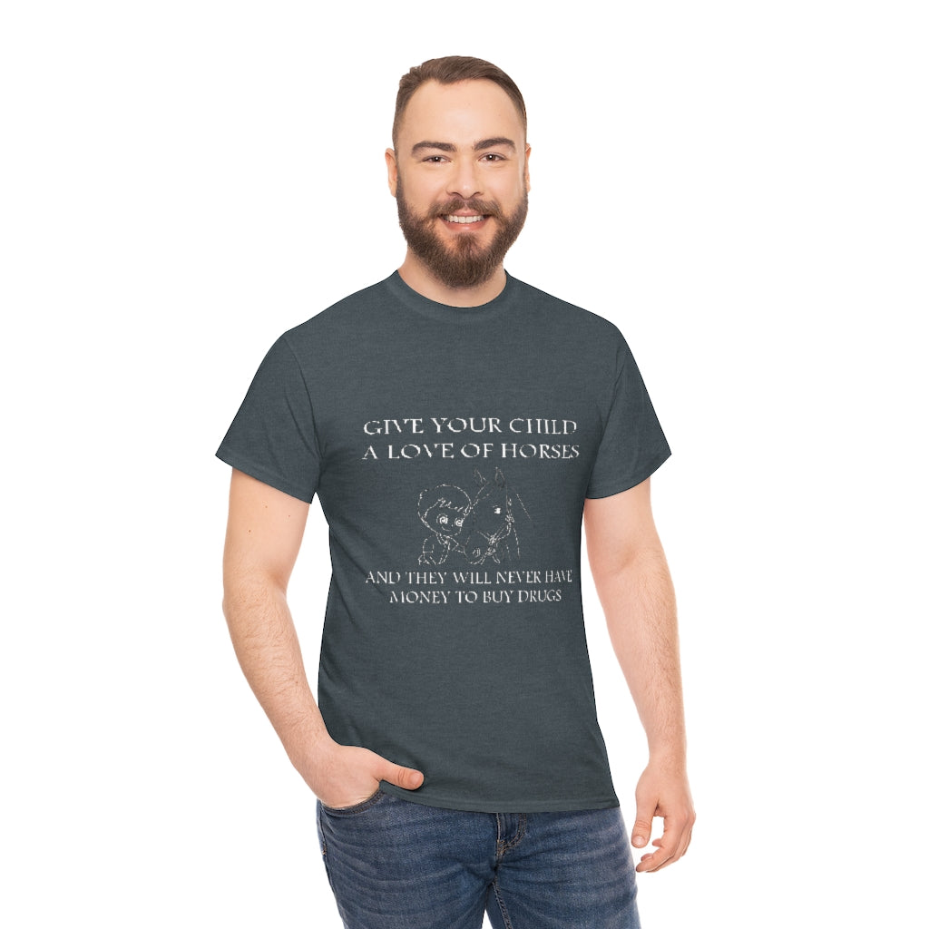 Say NO to Drugs - Adult Tee (Front Logo) - White Print