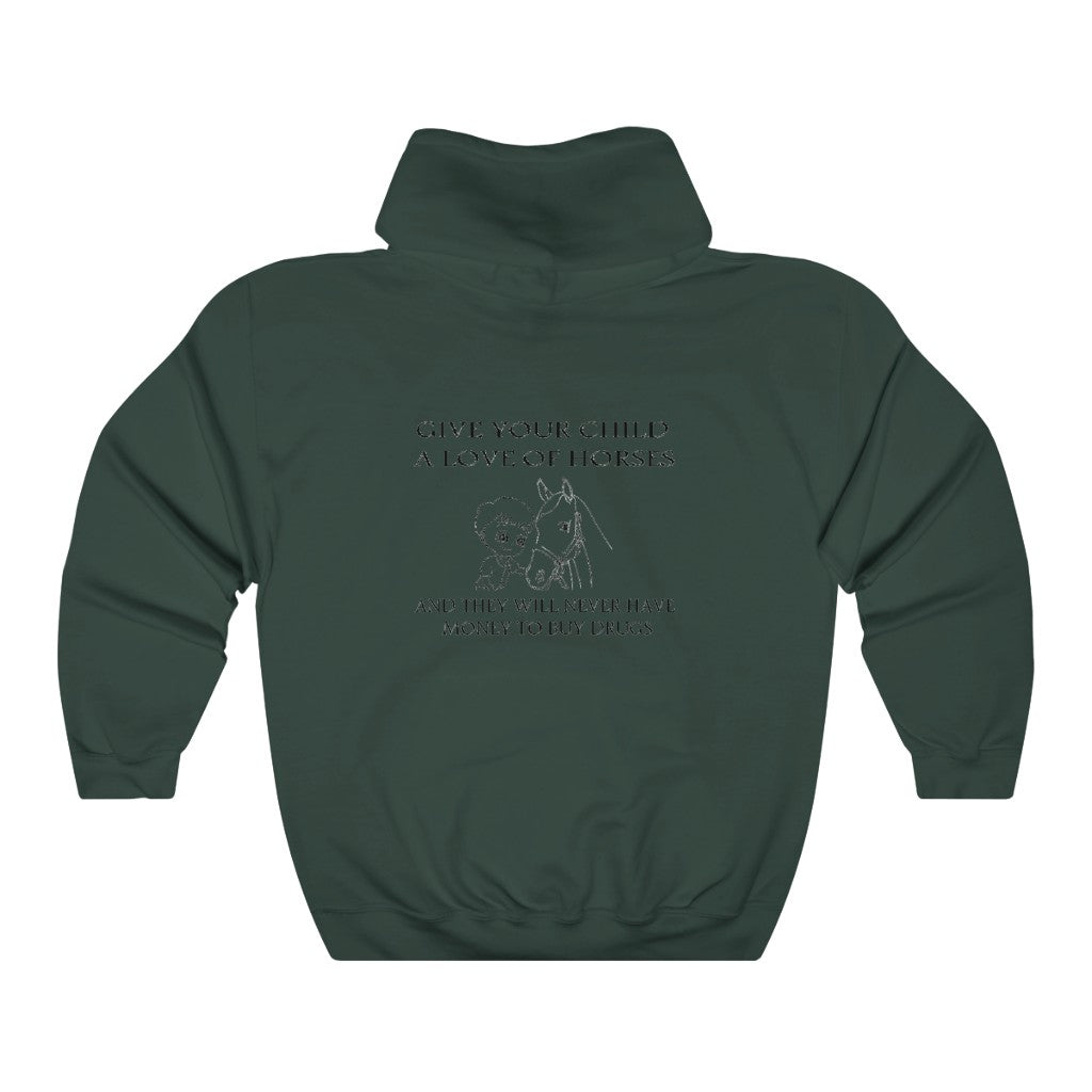 Say NO to Drugs - Adult Unisex Heavy Blend™ Hooded Sweatshirt - Black Print