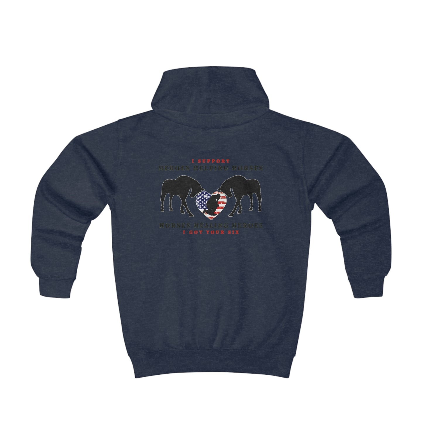 Elysian Fields - 6H - Heart - Youth Hoodie (Back Logo)