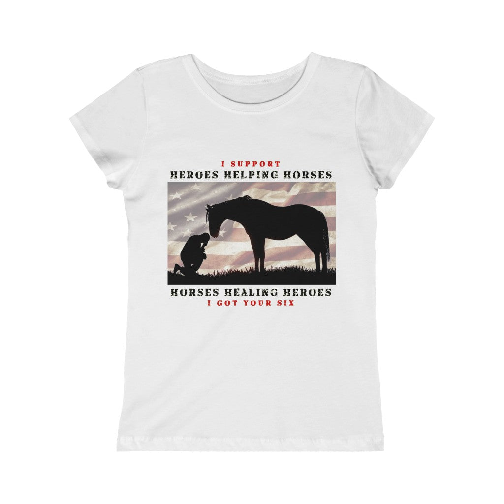 6H - Girls Princess Tee - Black Lettering