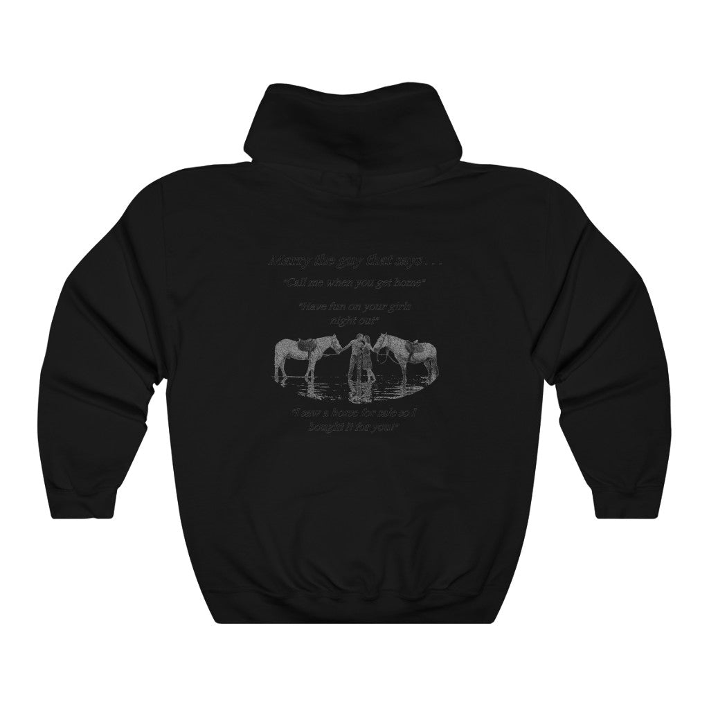 The ONE! - Adult Unisex Heavy Blend™ Hooded Sweatshirt - Black Print