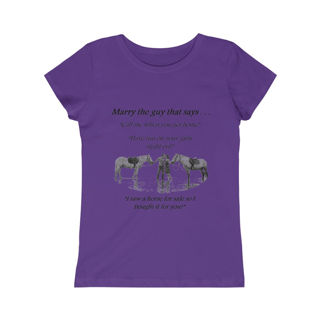 The ONE! - Girls Princess Tee - Black Print