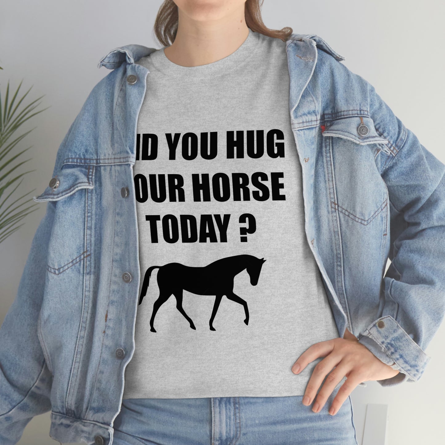 Horse Hugs - Adult Tee (Front Logo)