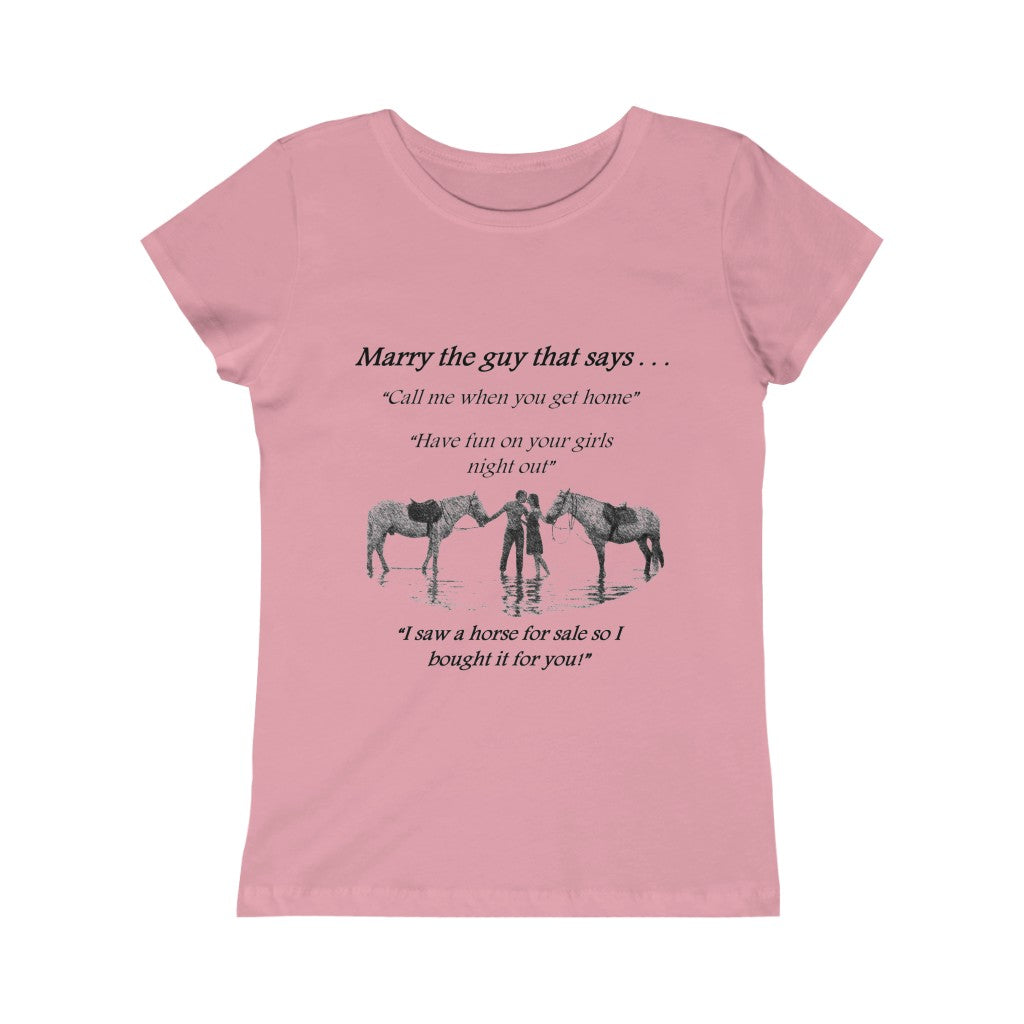 The ONE! - Girls Princess Tee - Black Print