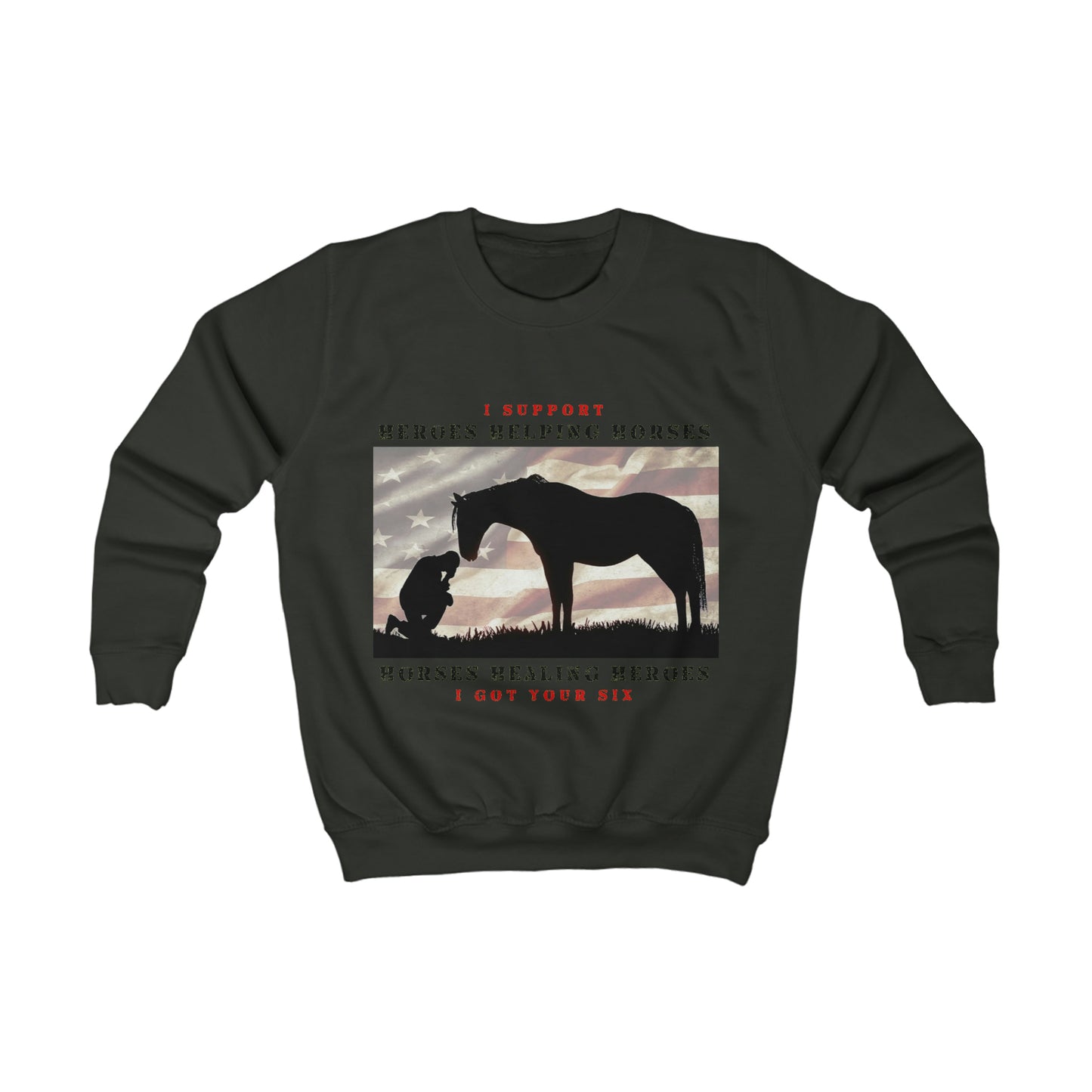 6H - Kids Sweatshirt - Black Lettering