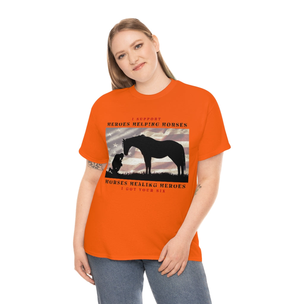 6H - Adult Tee (Front Logo) - Black Lettering