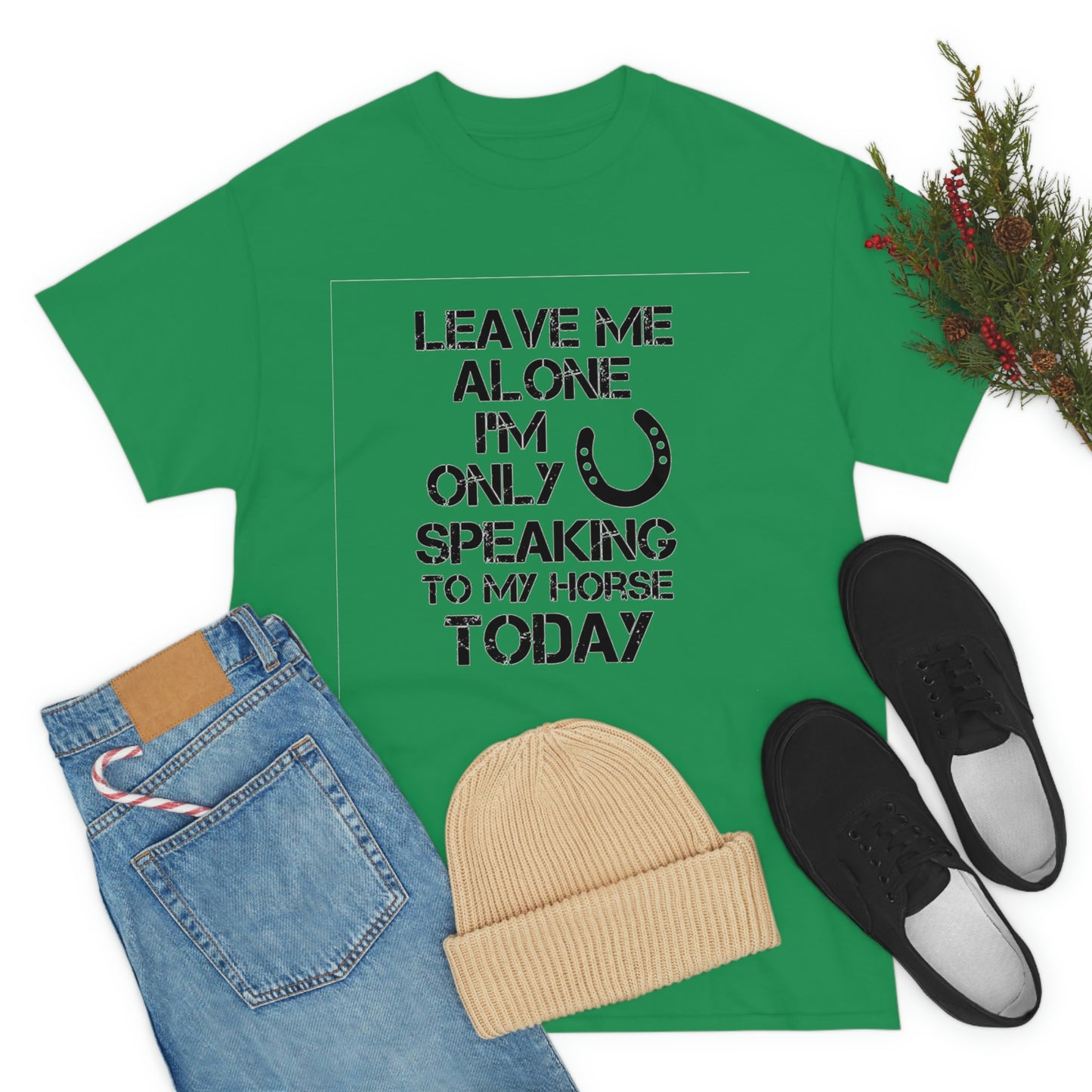 Leave Me Alone - Adult Tee (Front Logo)