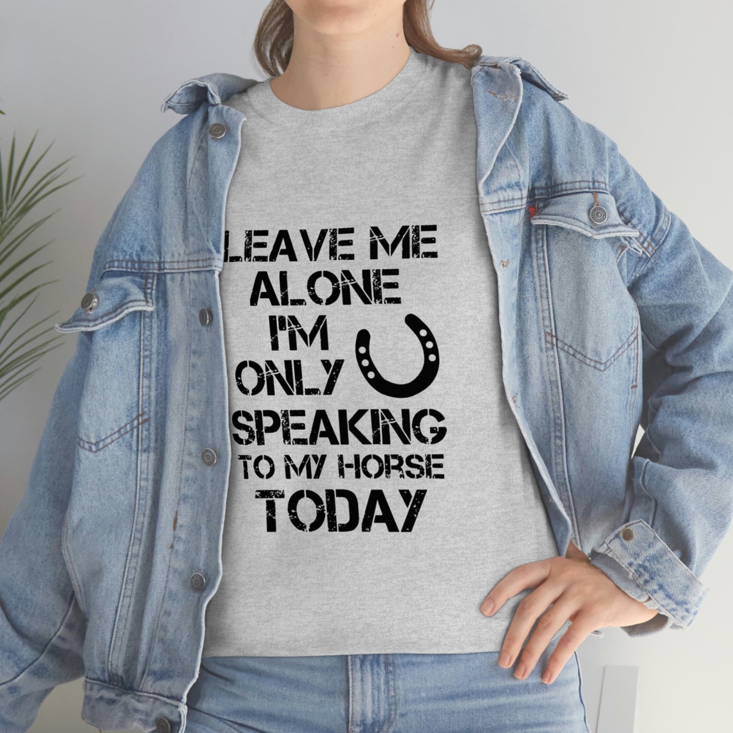 Leave Me Alone - Adult Tee (Front Logo)