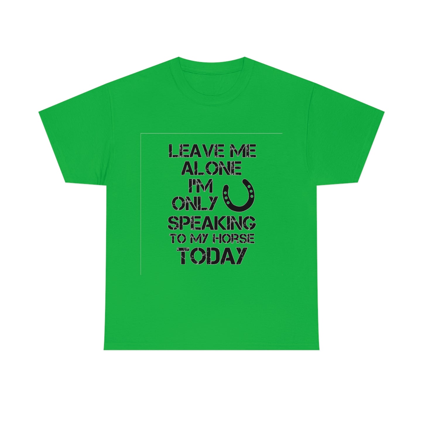 Leave Me Alone - Adult Tee (Front Logo)
