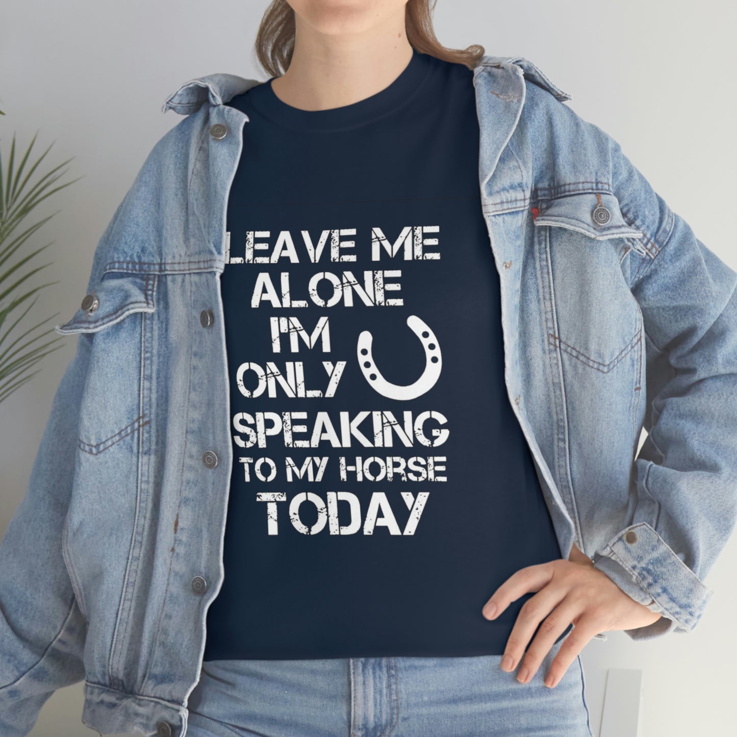 Leave Me Alone - Adult Tee (Front Logo)