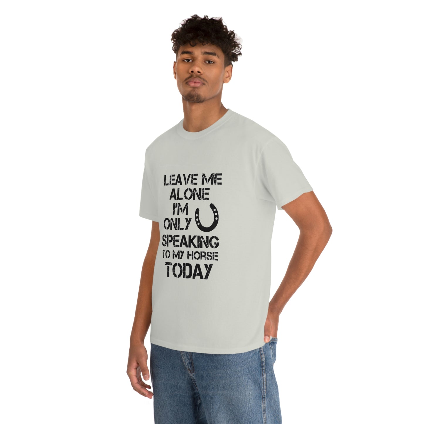 Leave Me Alone - Adult Tee (Front Logo)