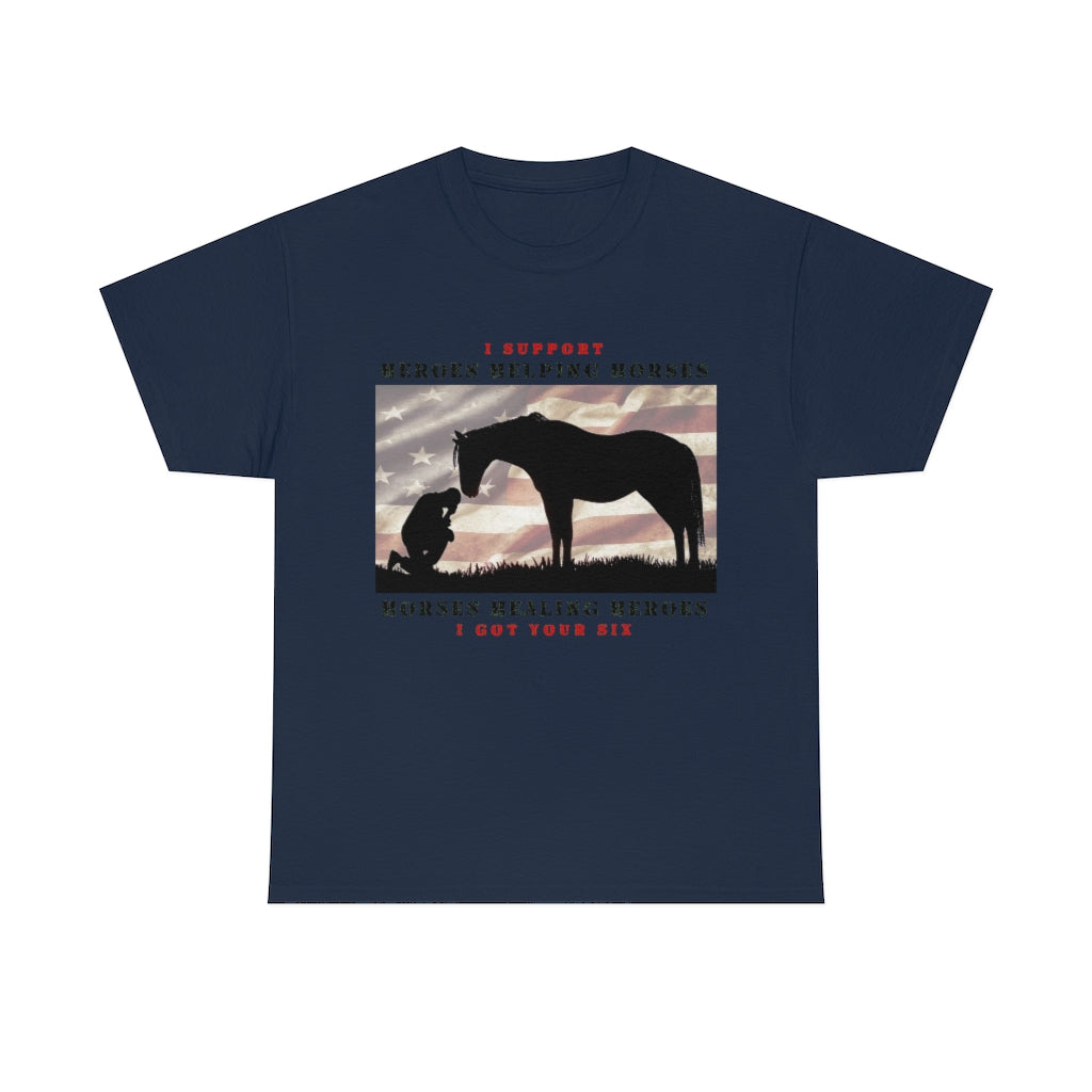 6H - Adult Tee (Front Logo) - Black Lettering