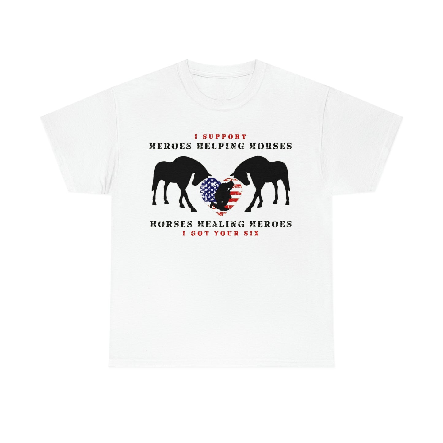 6H - Heart - Adult Tee (Front Logo)