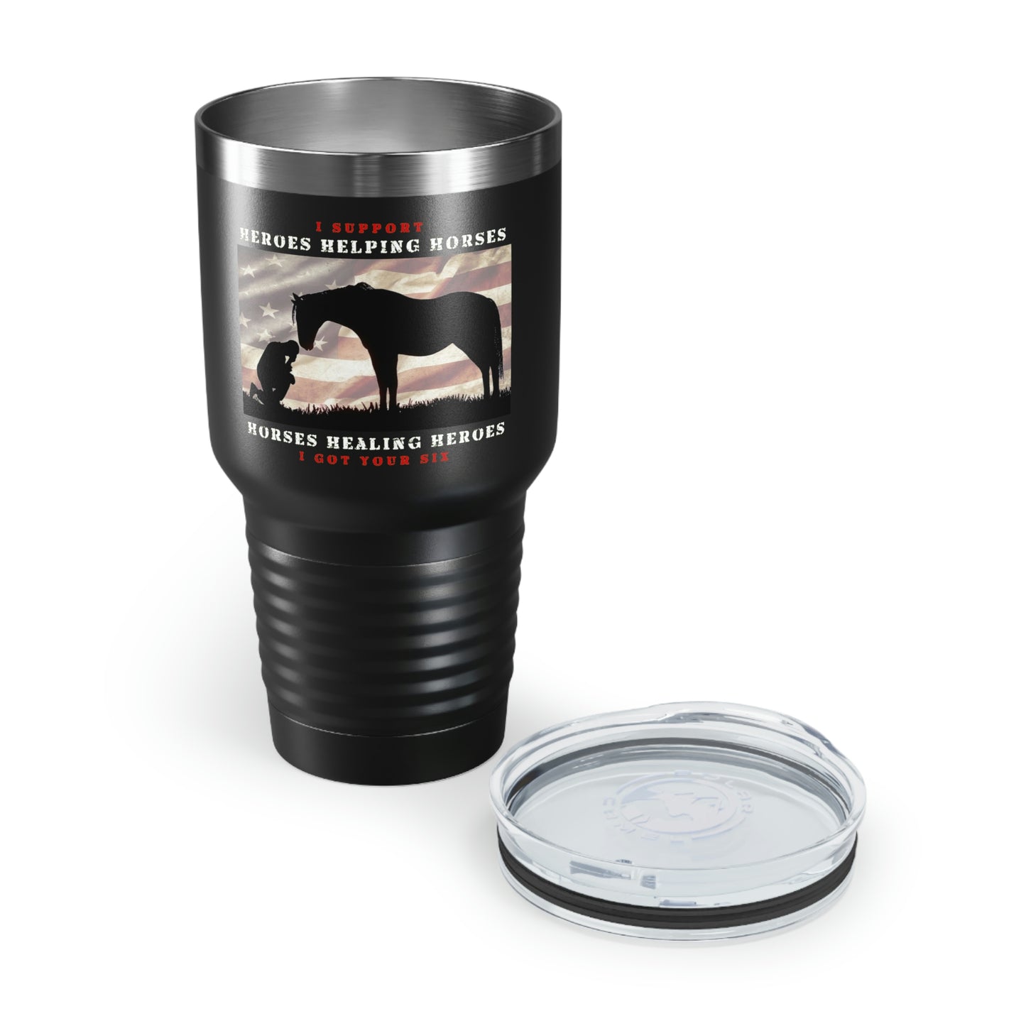6H Ringneck Tumbler, 30oz - Black