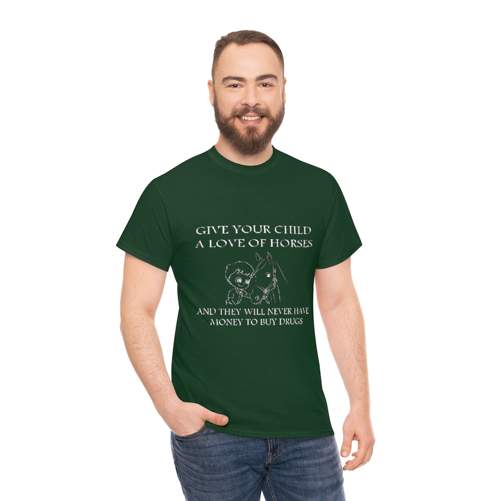 Say NO to Drugs - Adult Tee (Front Logo) - White Print