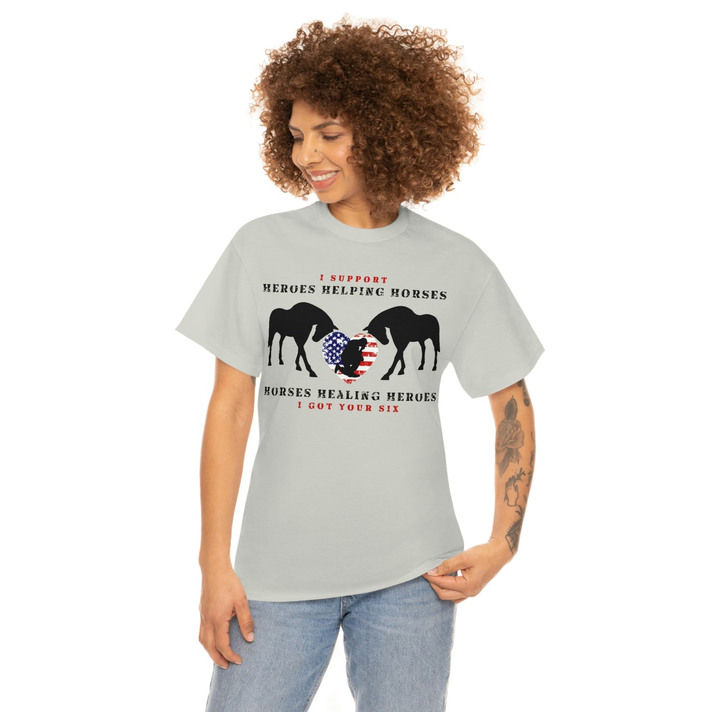 6H - Heart - Adult Tee (Front Logo)