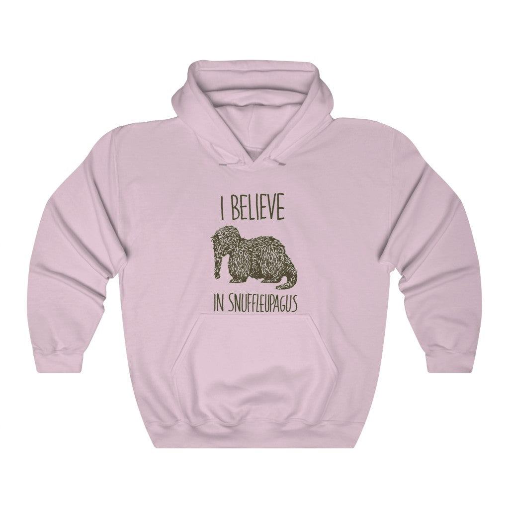 I believe in Snuffleupagus - Adult Unisex Heavy Blend™ Hooded Sweatshirt (Front)