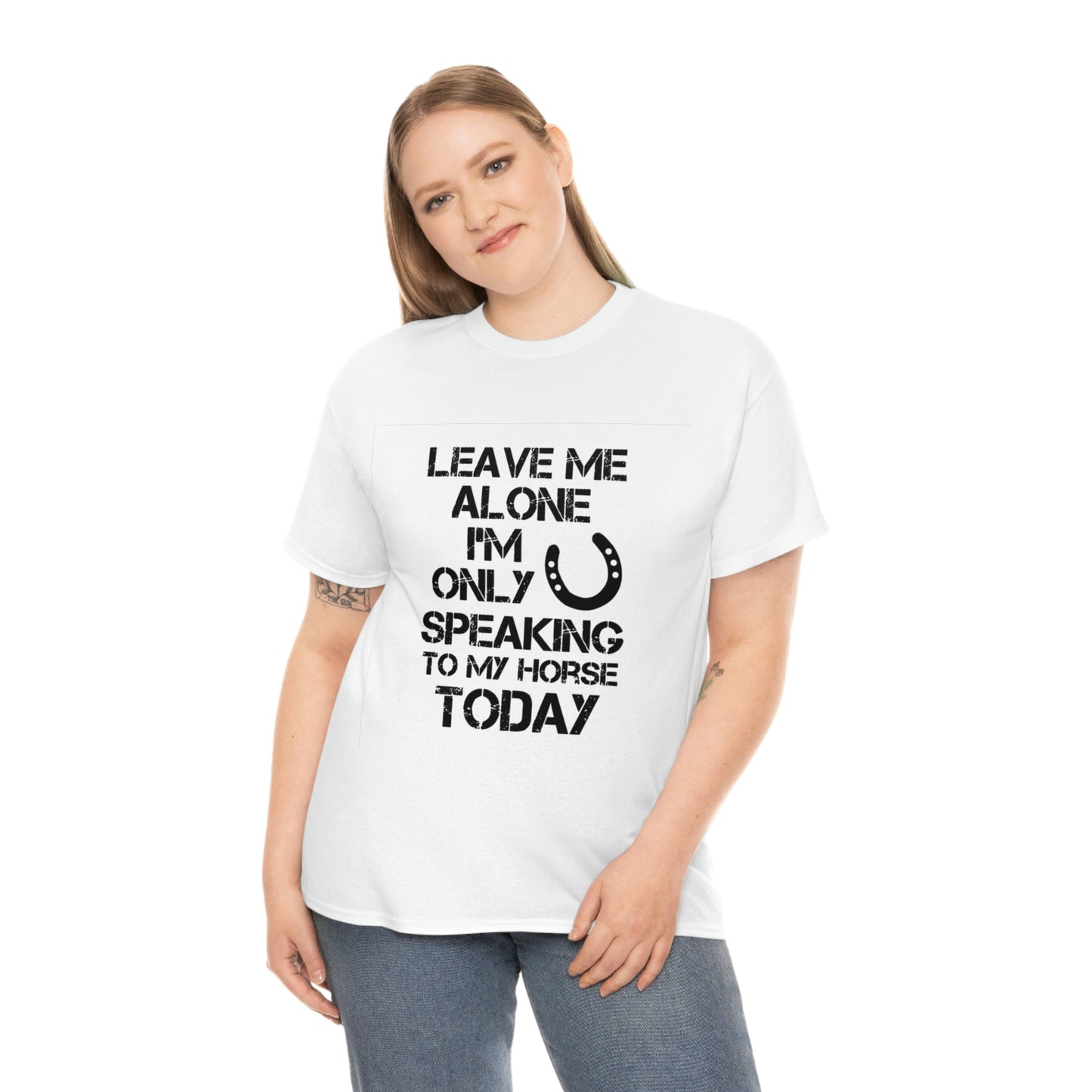 Leave Me Alone - Adult Tee (Front Logo)
