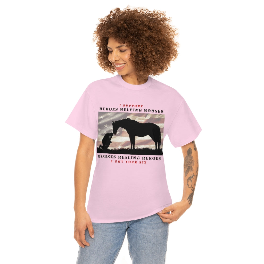 6H - Adult Tee (Front Logo) - Black Lettering