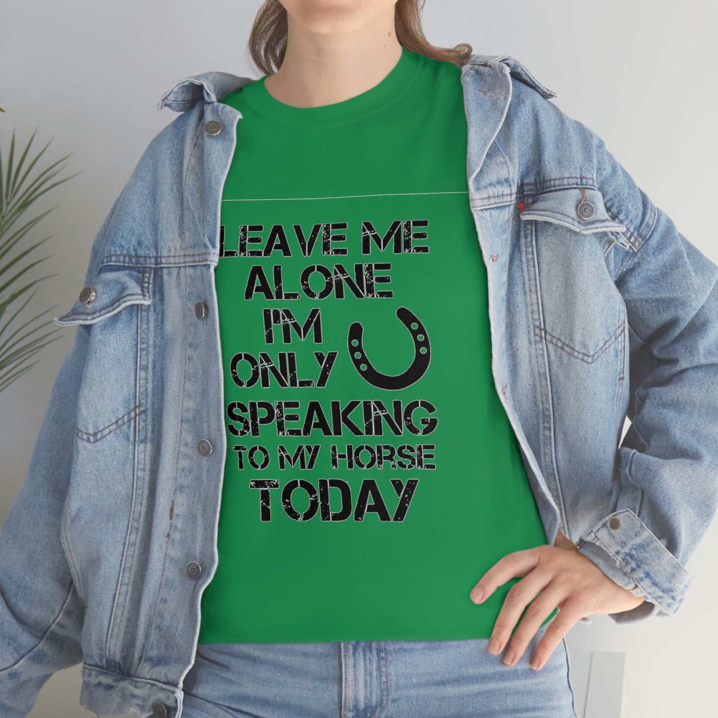 Leave Me Alone - Adult Tee (Front Logo)