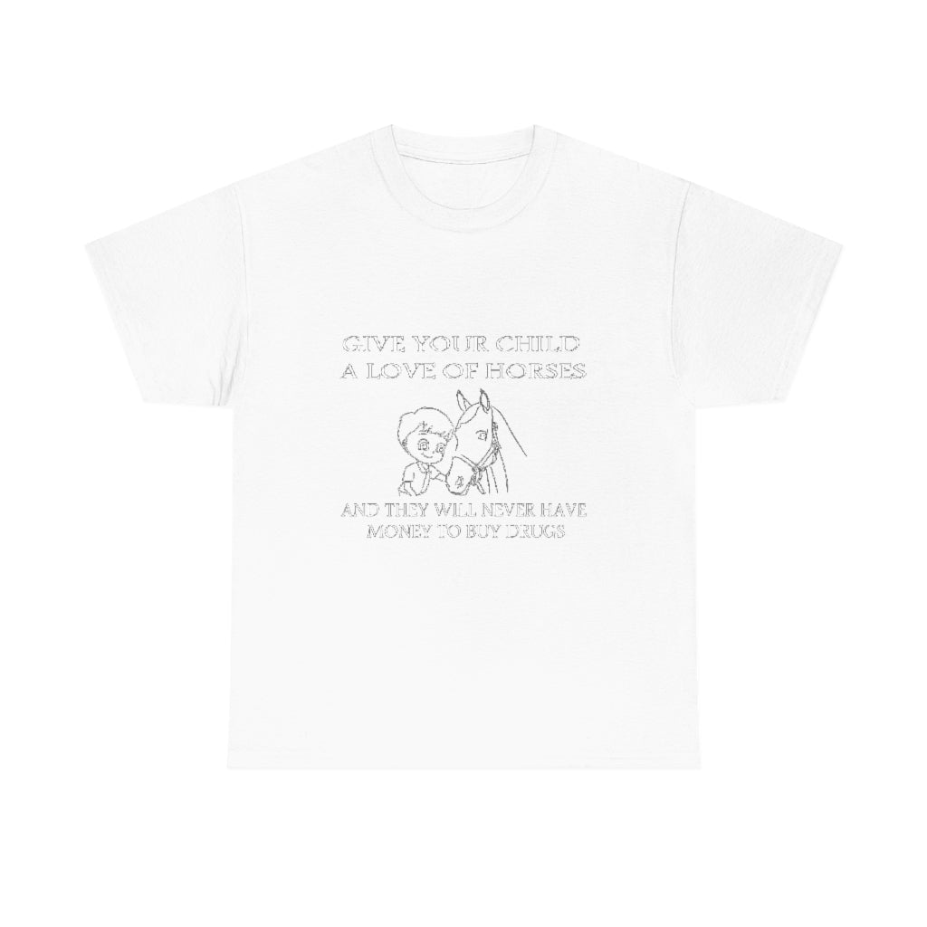 Say NO to Drugs - Adult Tee (Front Logo) - White Print