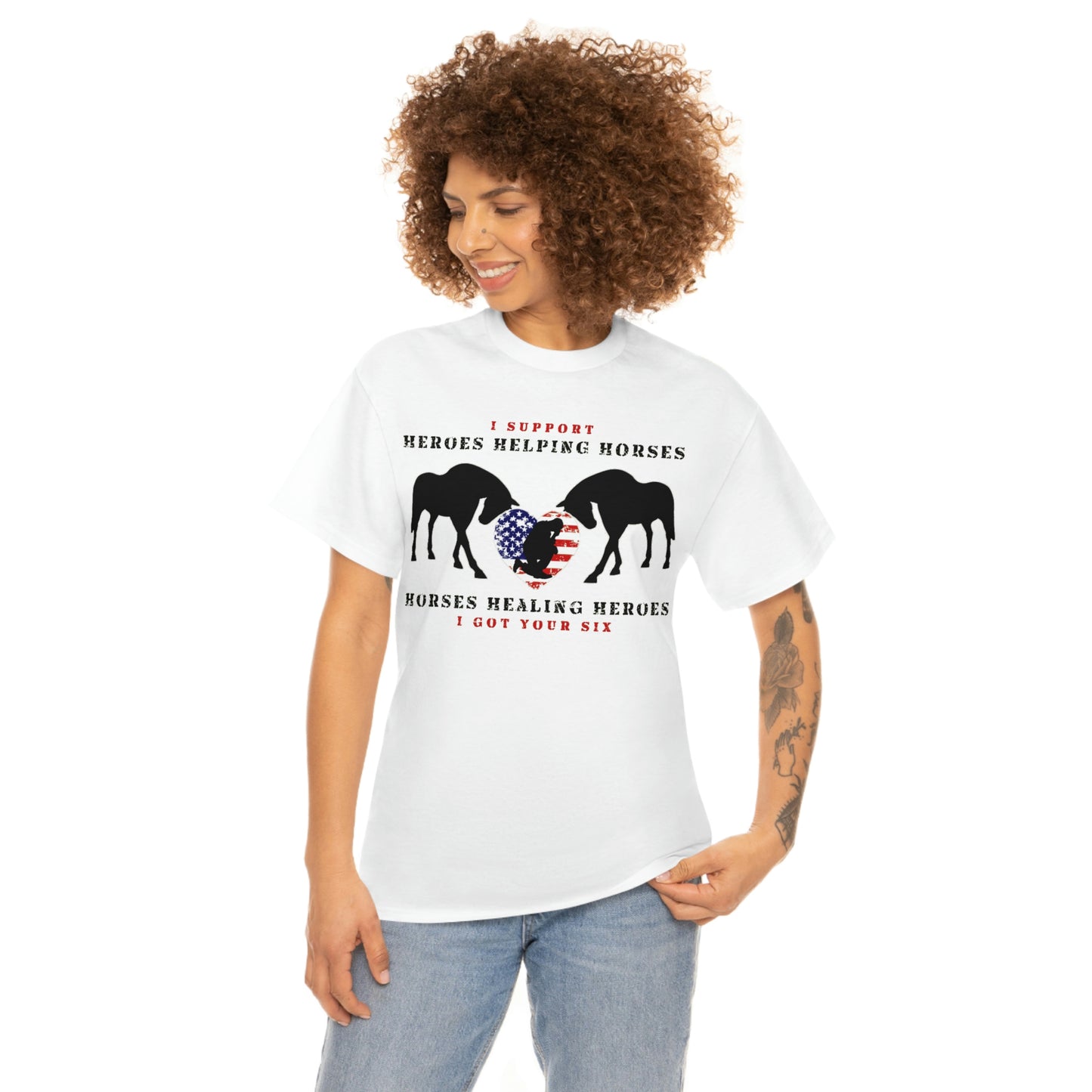 6H - Heart - Adult Tee (Front Logo)