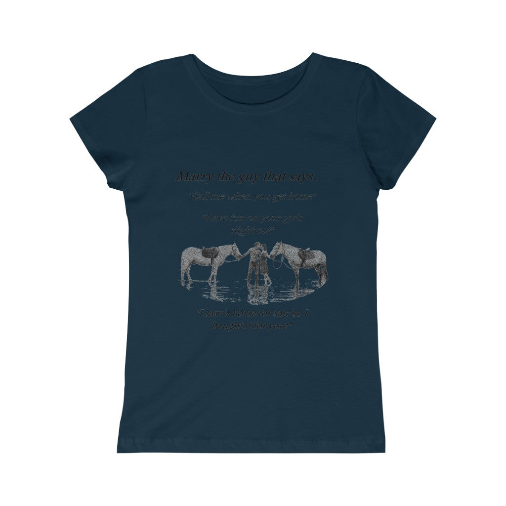 The ONE! - Girls Princess Tee - Black Print