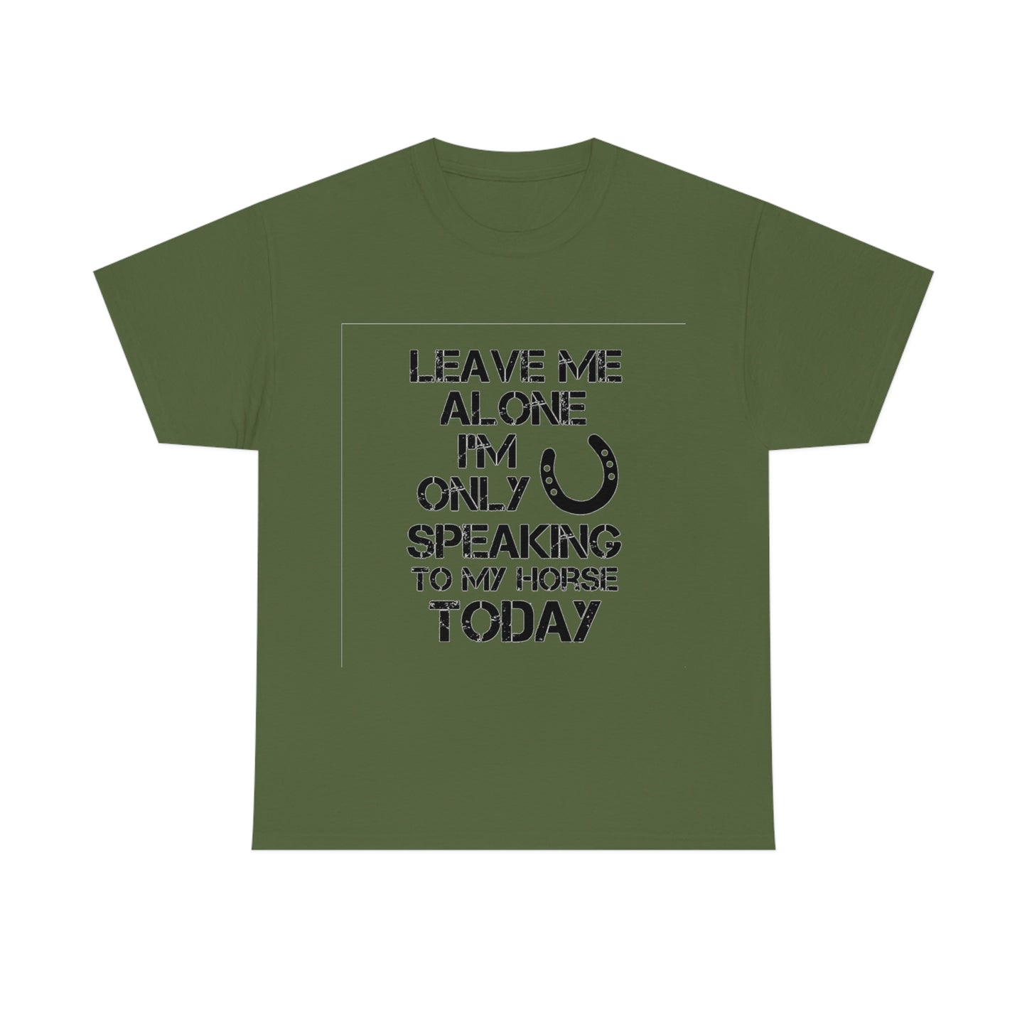 Leave Me Alone - Adult Tee (Front Logo)
