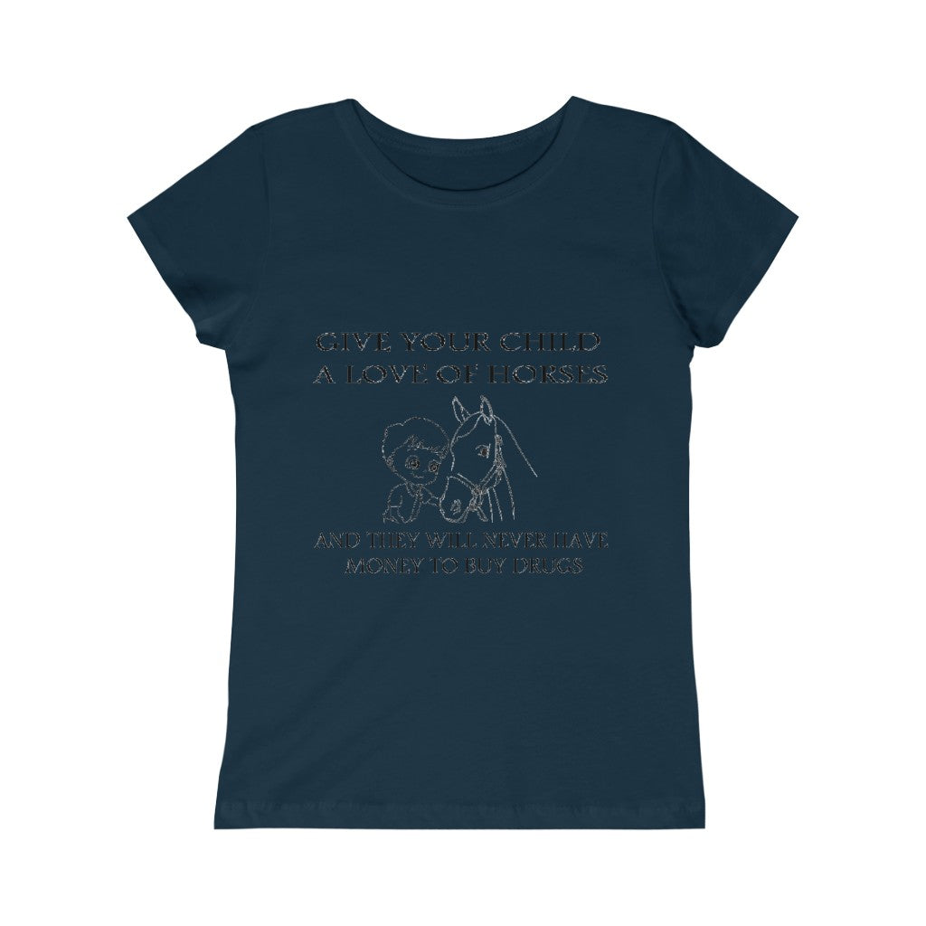 Say NO to Drugs - Girls Princess Tee - Black Print