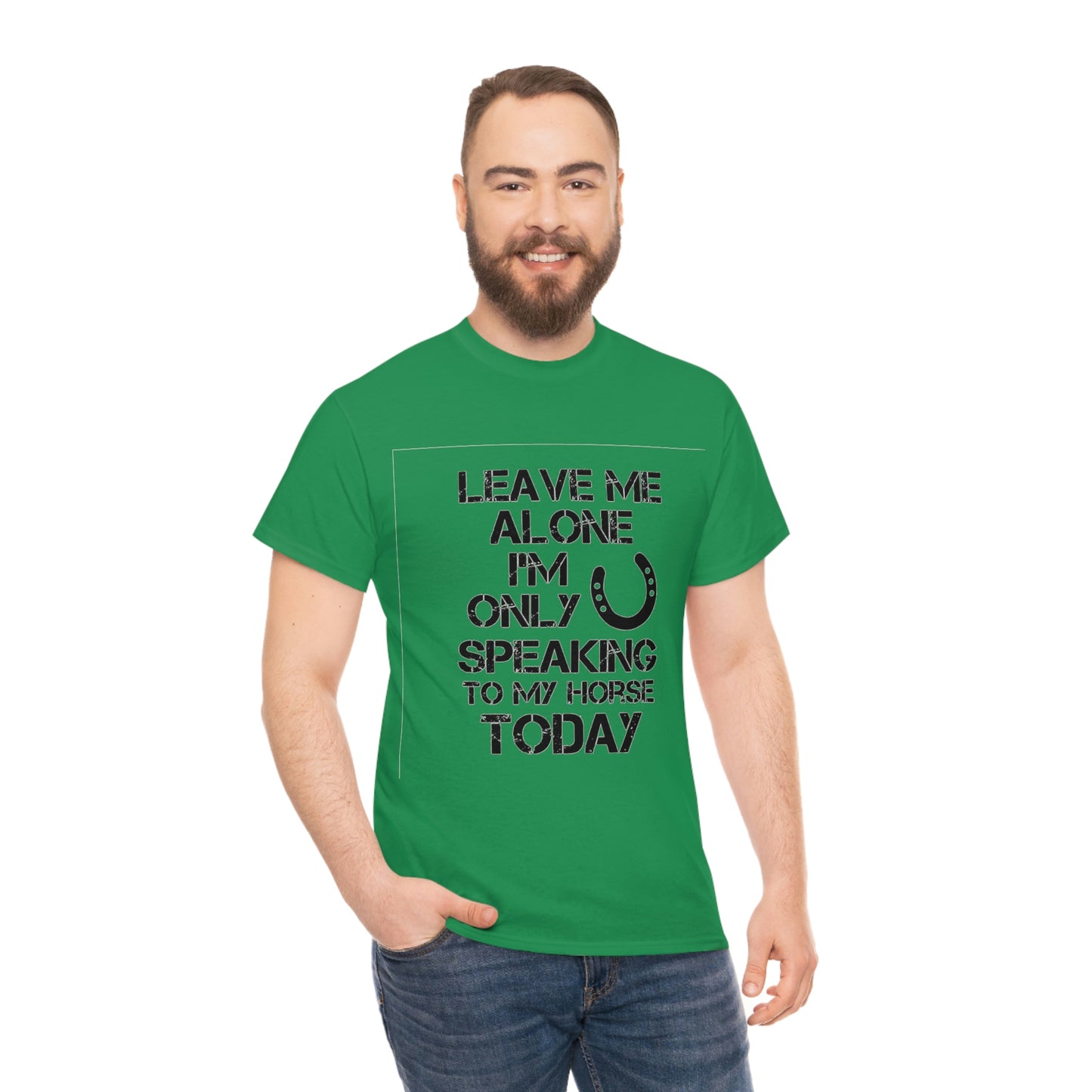 Leave Me Alone - Adult Tee (Front Logo)