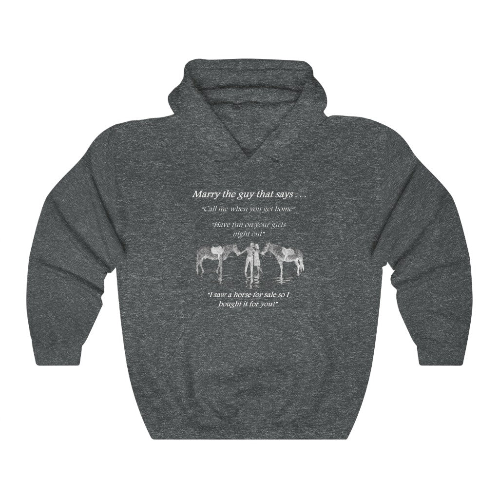 The ONE! - Adult Unisex Heavy Blend™ Hooded Sweatshirt - White Print (Front)